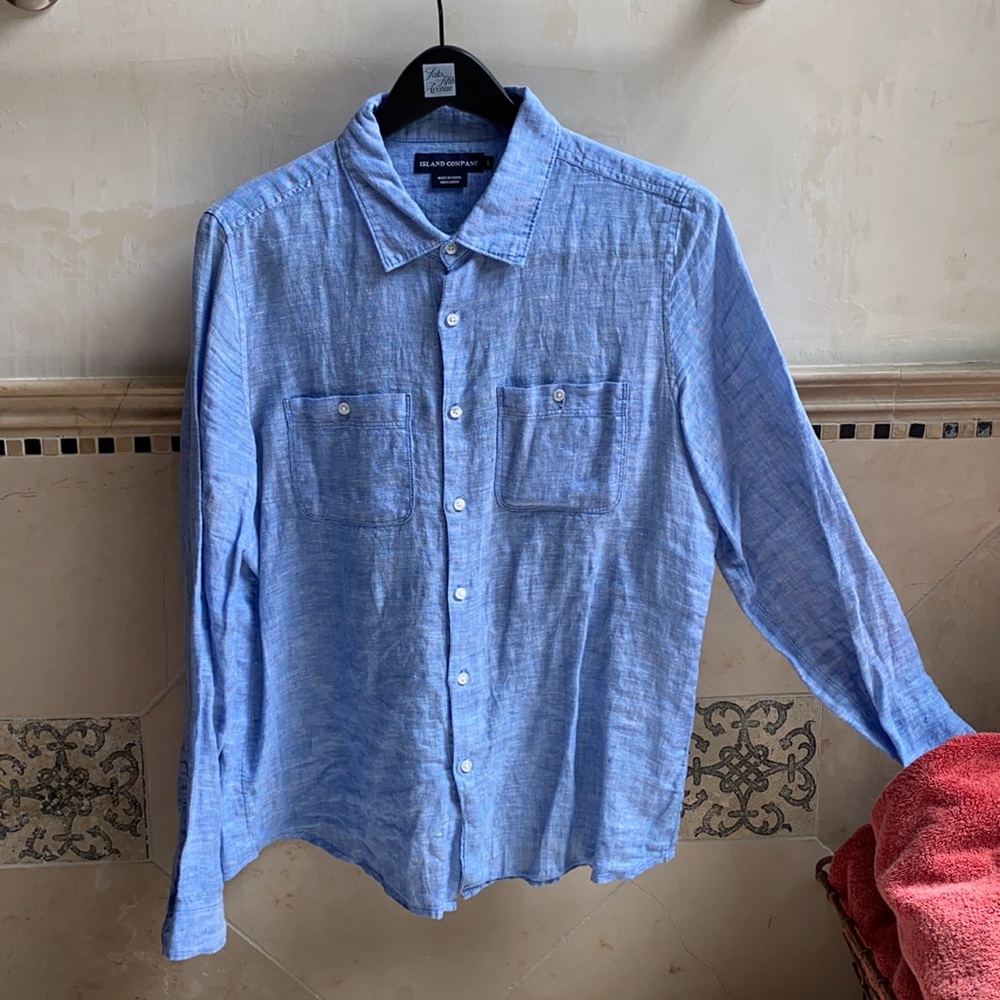 Island Company breezy linen vacation shirt